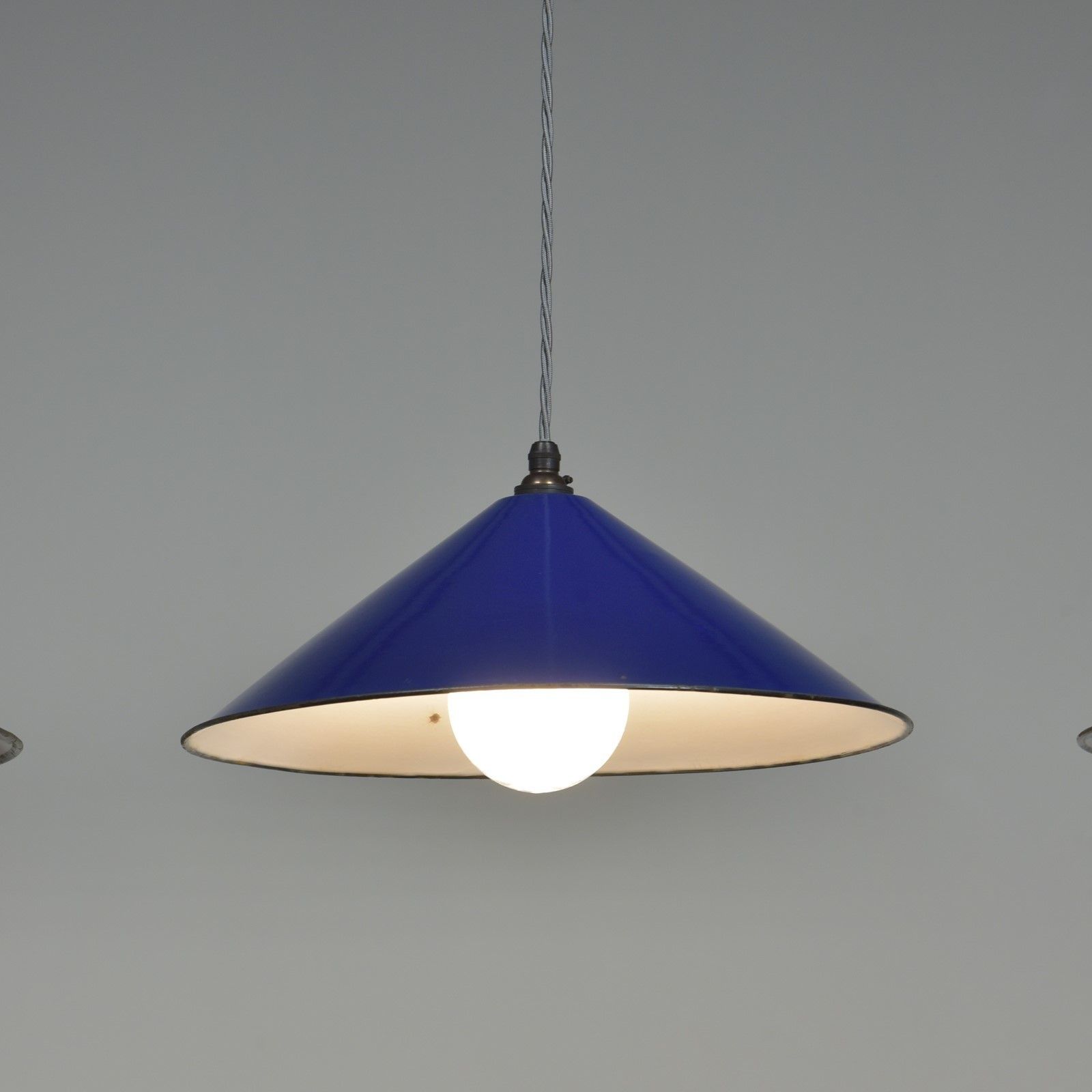 Large Enamelled Coolie Shades 2