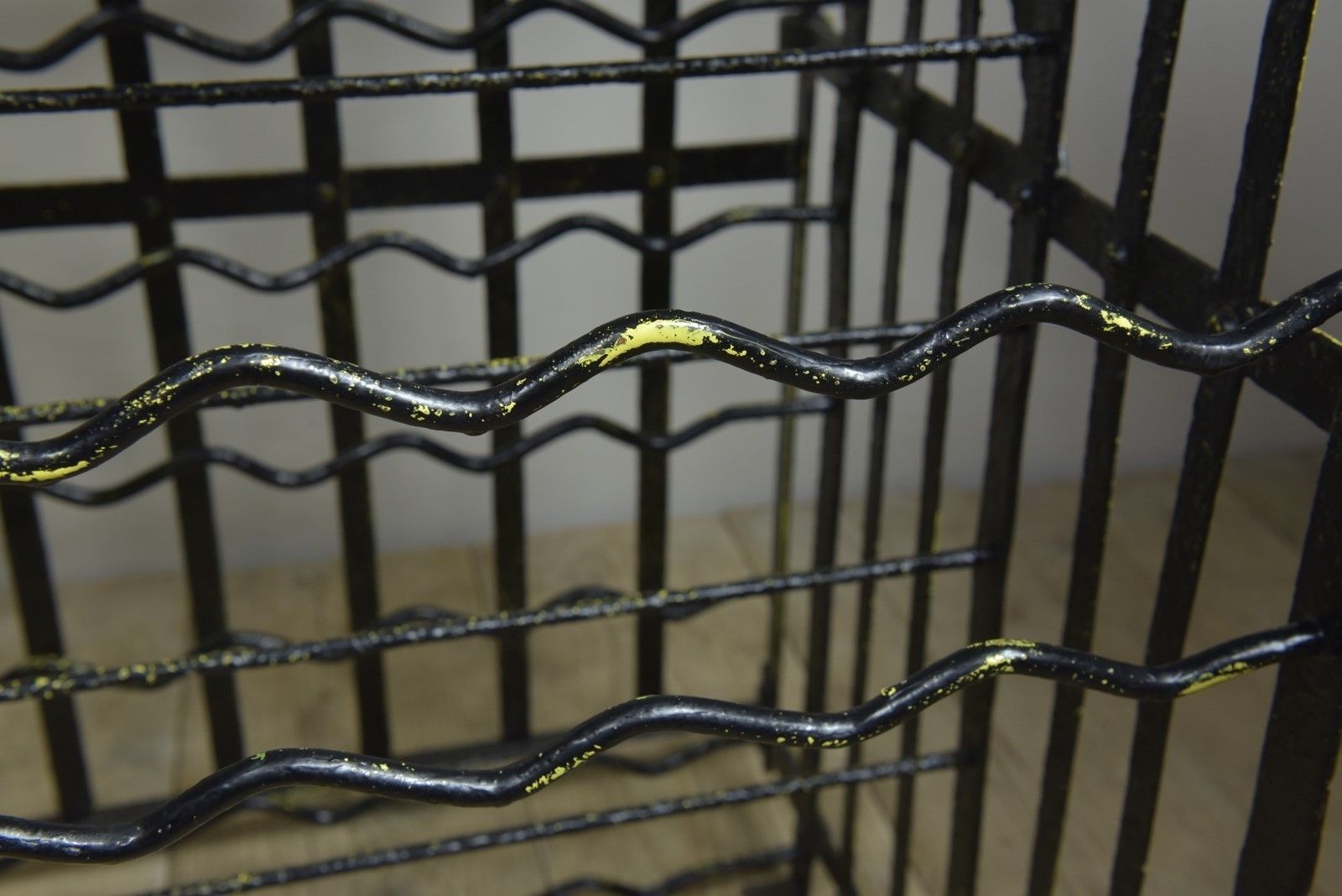 Antique Wrought Iron Wine Rack photo vinterior