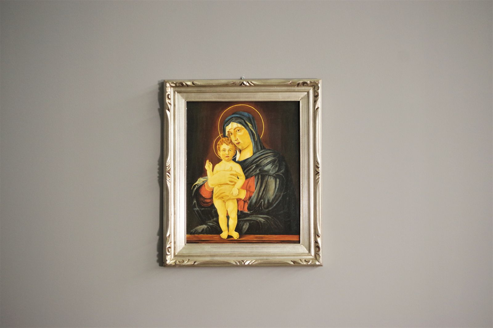 Painting Mary And Jesus 1970/1980 photo vinterior