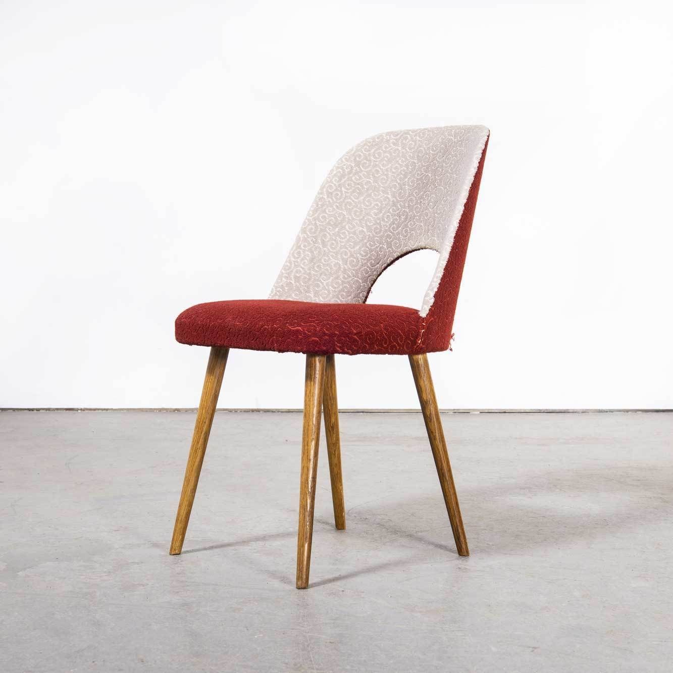 1960’s Set Of Three Upholstered Dining Chairs – Oswald Haerdtl. photo vinterior