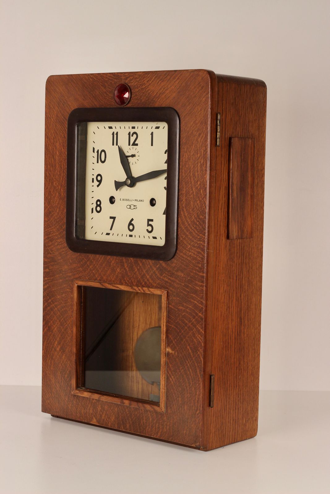 1920’s Bakelite Italian Railway Station Wall Clock From The Italian Riviera photo for sale