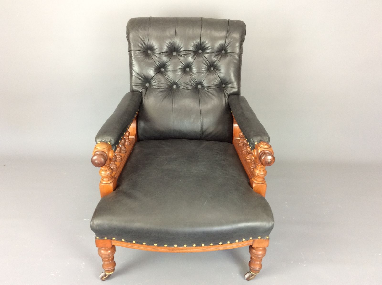 19th Century Reclining Library Reading Chair photo furniture