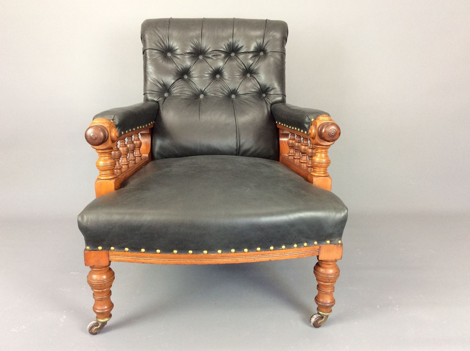 19th Century Reclining Library Reading Chair photo for sale