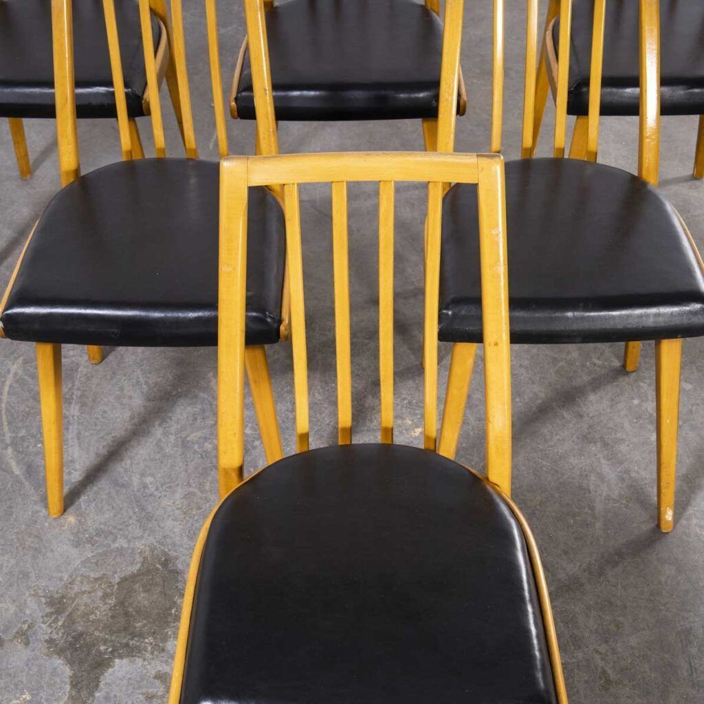 1960’s Mid Century Upholstered Dining Chairs By Interier Praha – Set Of Six photo 792.0