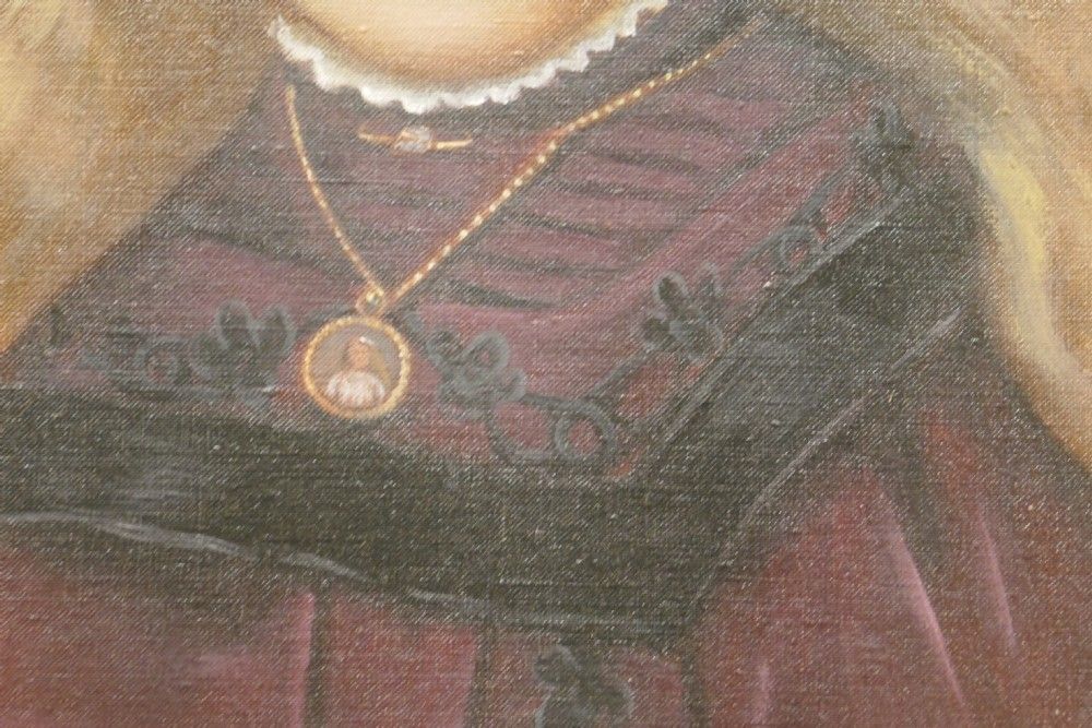 19th Century Oil On Canvas Portrait Of A Young Girl photo buy