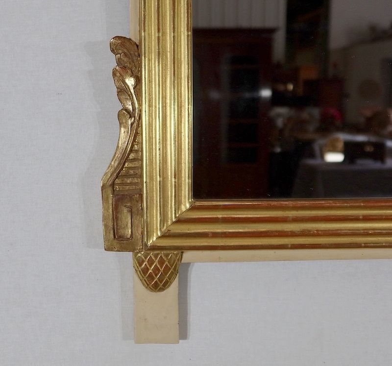 Home Decor Mirror In Wood Gilded With Gold Leaf Louis   19th Century photo