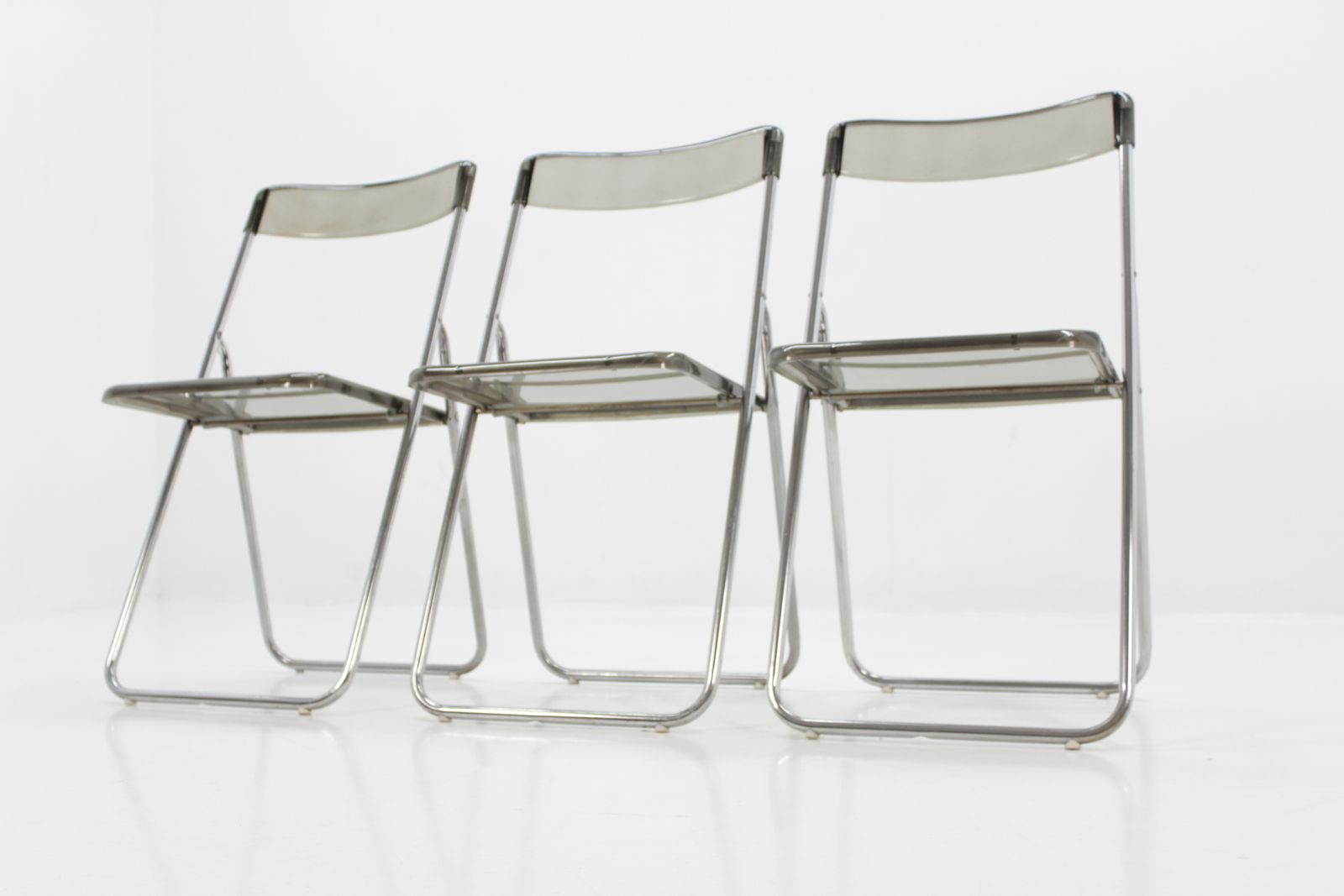 Set Of Three Folding Midcentury Chairs From Sweden, 1970s photo vinterior