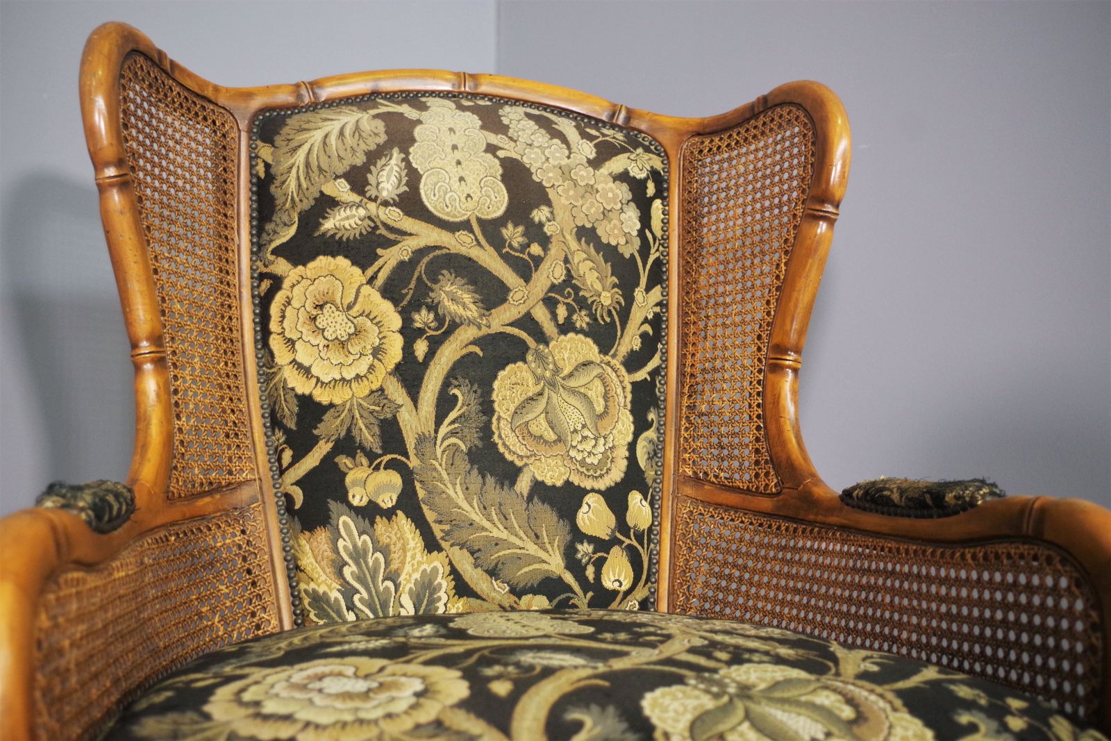 2400.0 Sofa And 2 Armchairs Set In Bamboo And Wicker From The 1980s photo