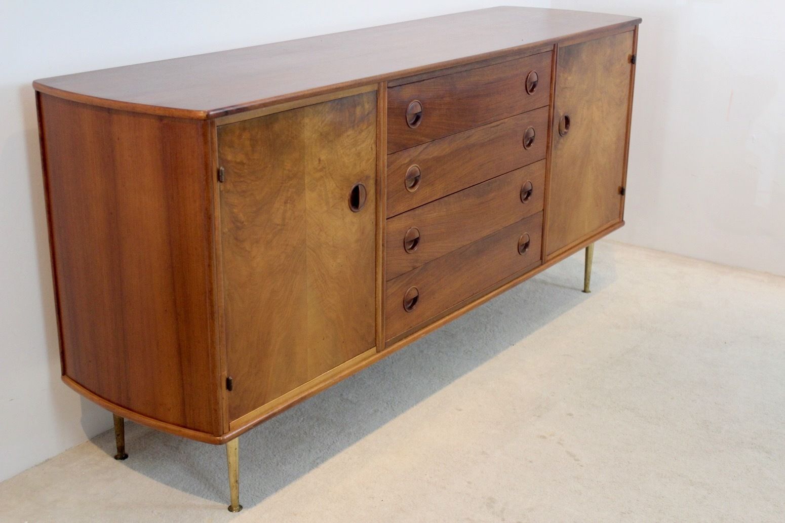 Walnut And Brass Sideboard By William Watting For Fristho Modernart Denmark photo buy