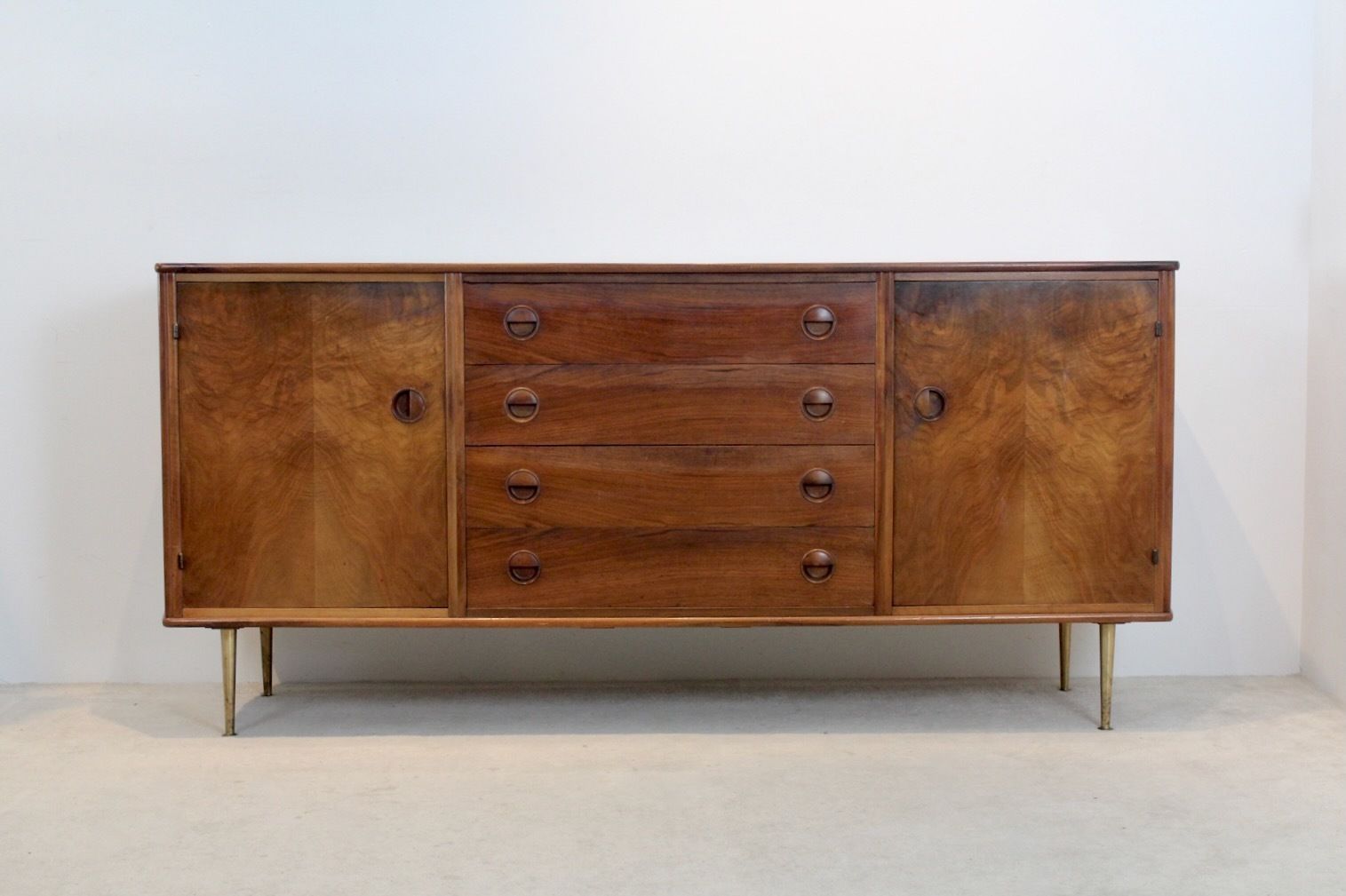 photo buy Walnut And Brass Sideboard By William Watting For Fristho Modernart Denmark