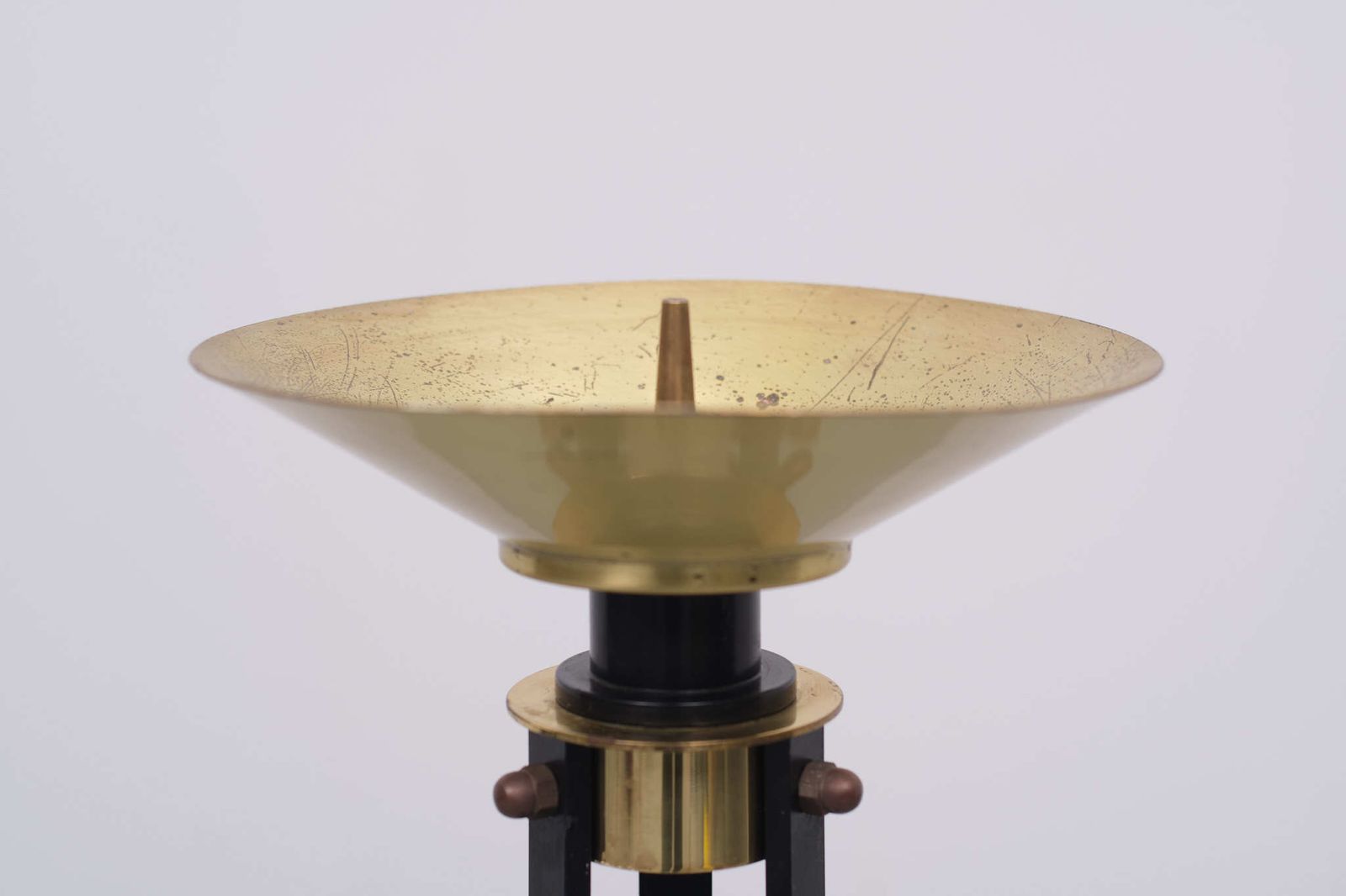 Art Deco Brass Big Church Torchères Dutch 1930s photo for sale