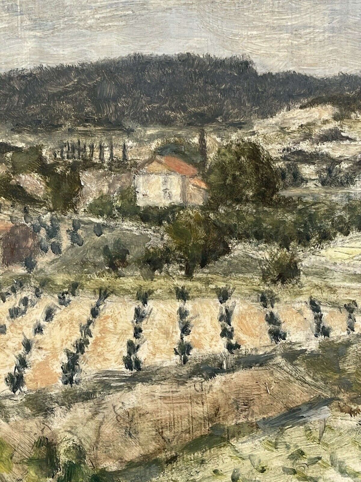 John Gordon Bill View From Les Cordiers Oil On Board 1971. photo 300.0