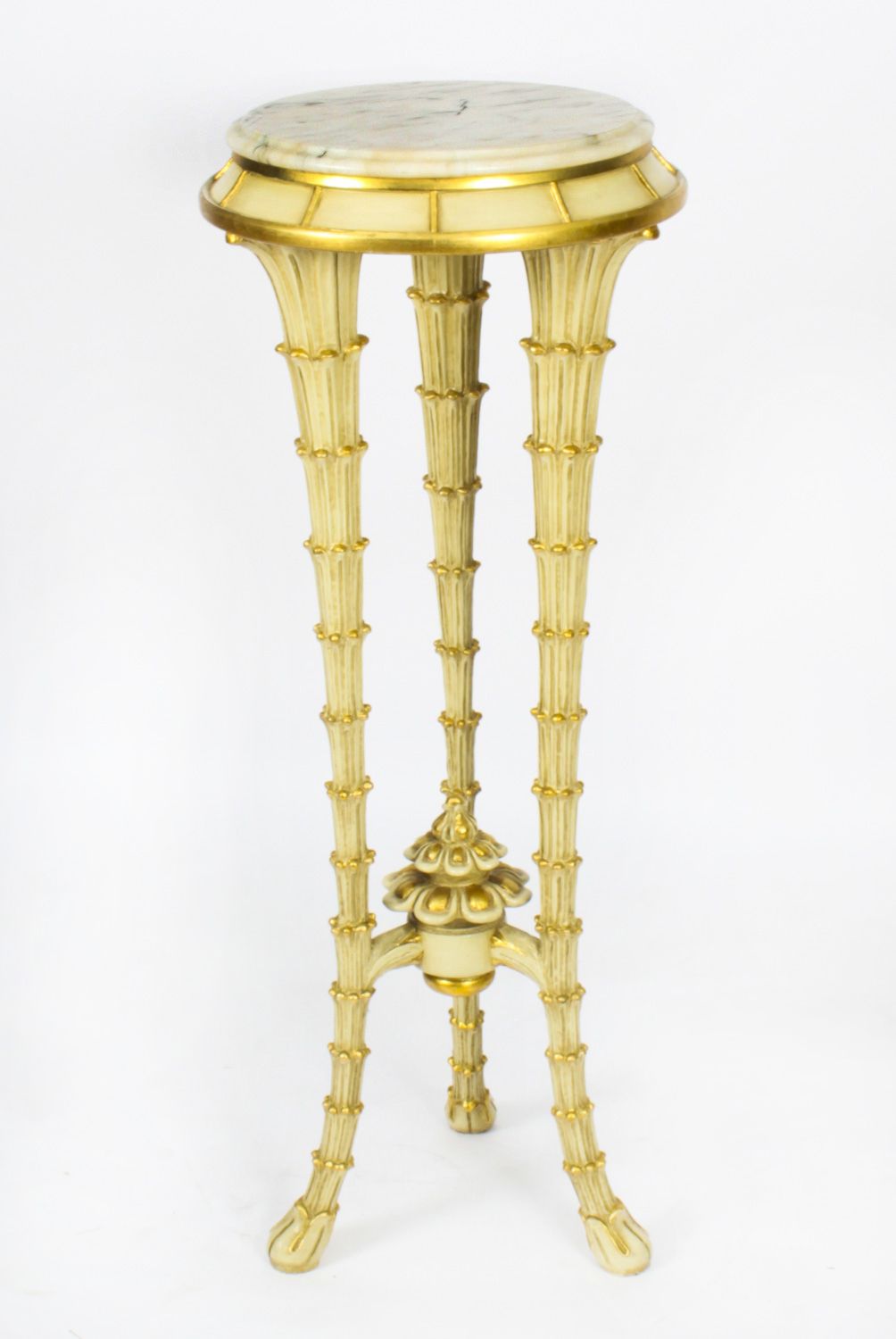Hollywood Regency Painted Pedestal Mid 20th Century photo furniture