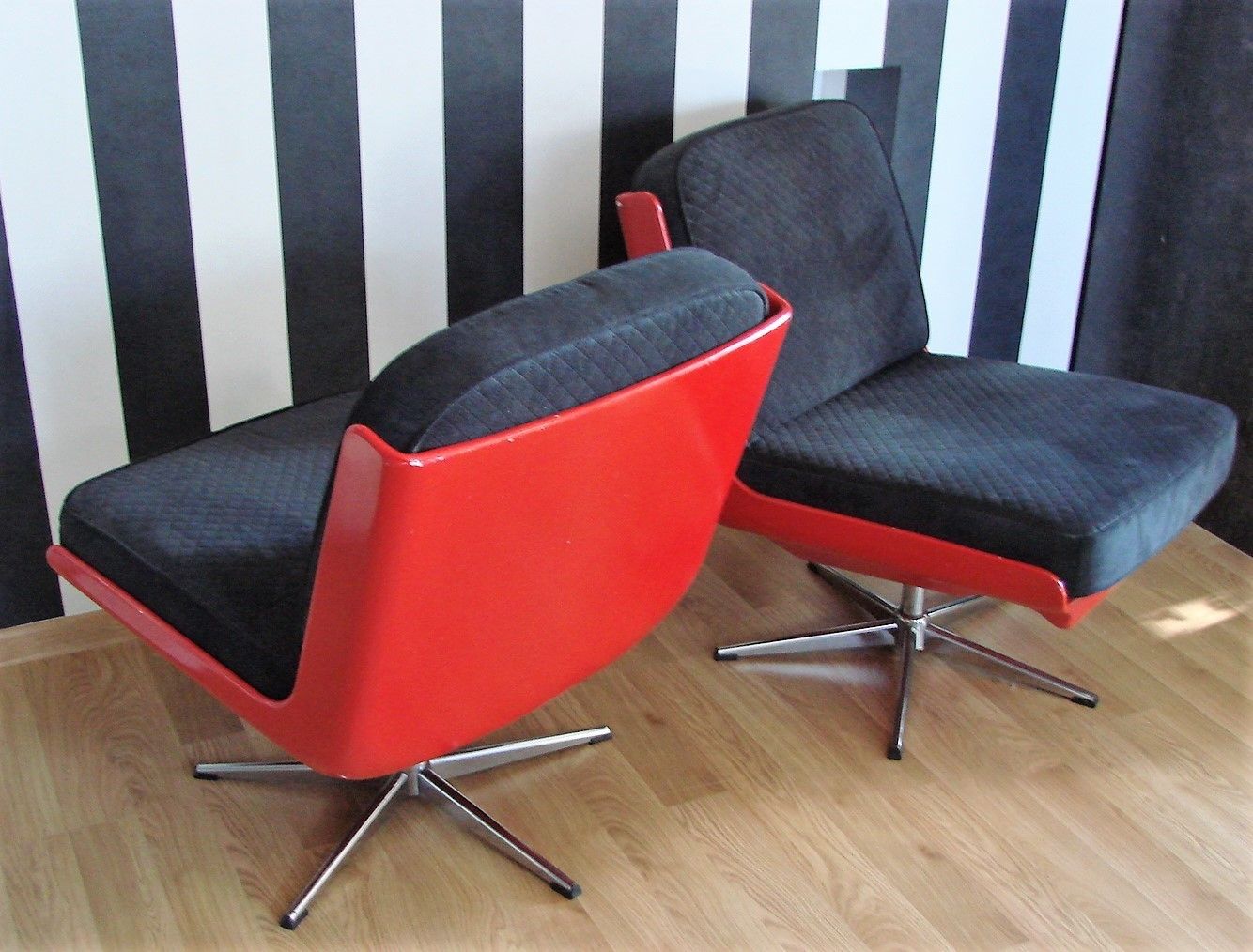 Furniture Pair Of Dinna Veb Mobel Kombinat Armchairs, Germany 1960s photo