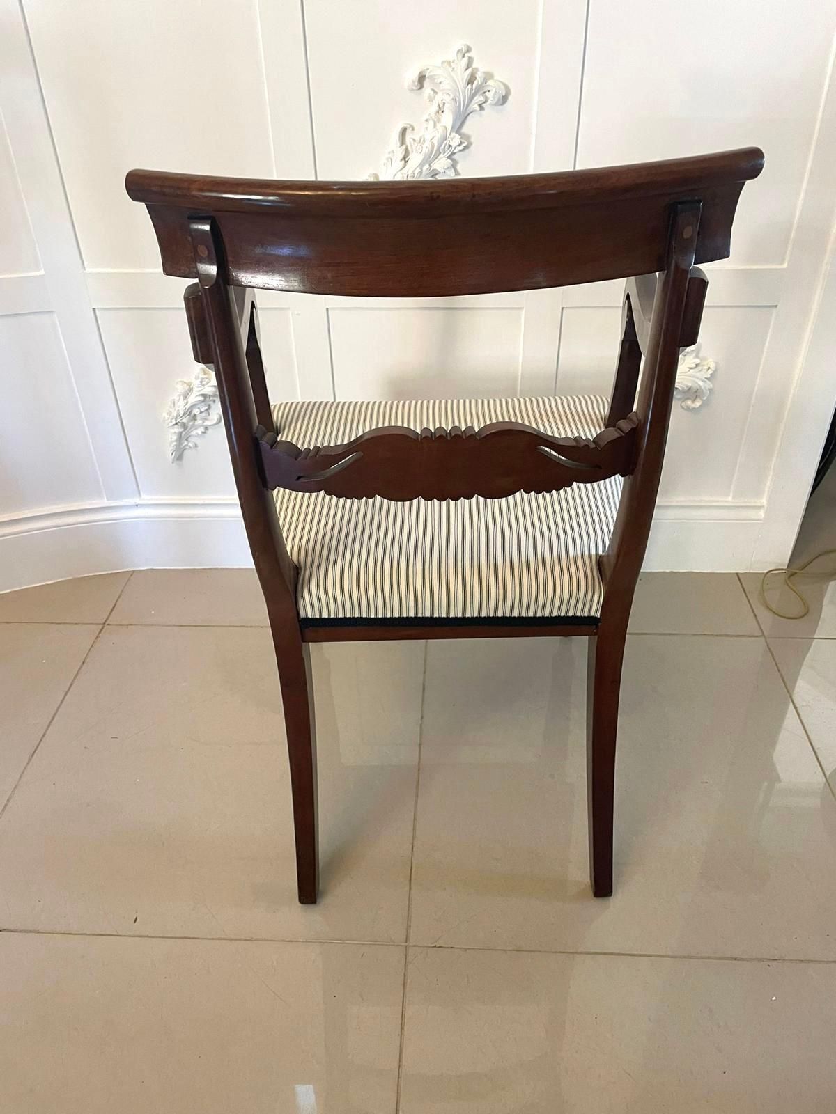 Antique Regency Quality Carved Mahogany Desk Chair photo buy