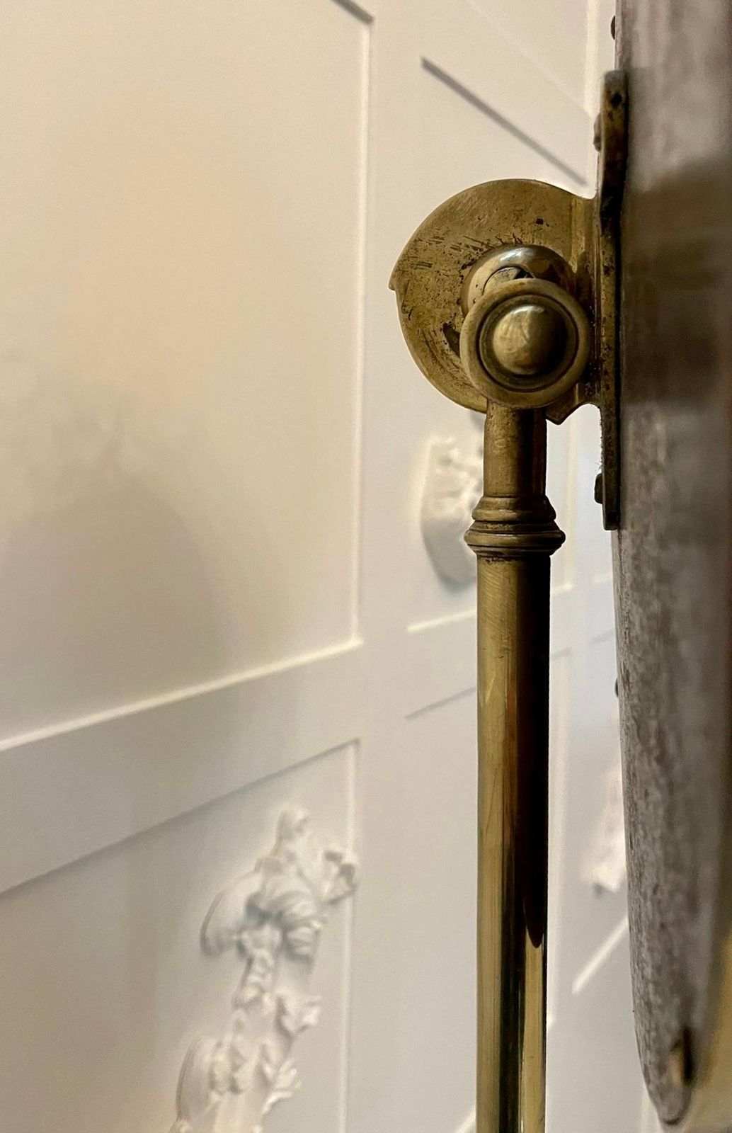 Home Decor Unusual Antique Victorian Quality Mahogany And Brass Adjustable Mirror On Stand photo