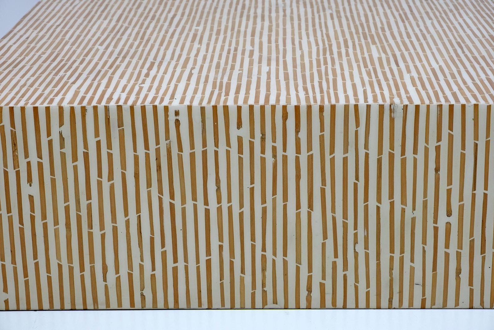 Modern Italian Resin And Bamboo Coffee Table photo vinterior