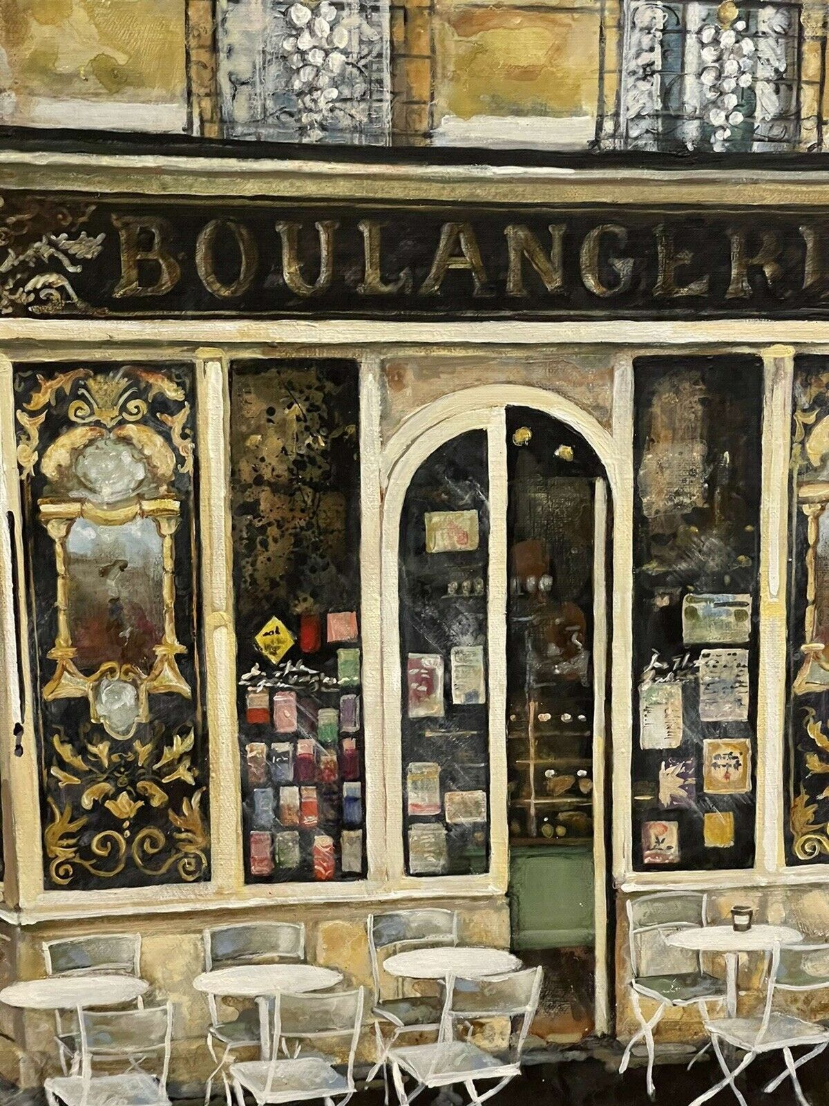 Melissa Sturgeon Boulangerie Vienniose Original Oil On Canvas Painting photo buy