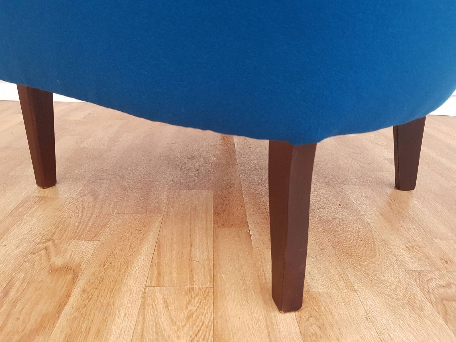 Danish Designed Armchair 70's, Wool, Beech, Completely Renovated Reupholstered photo buy