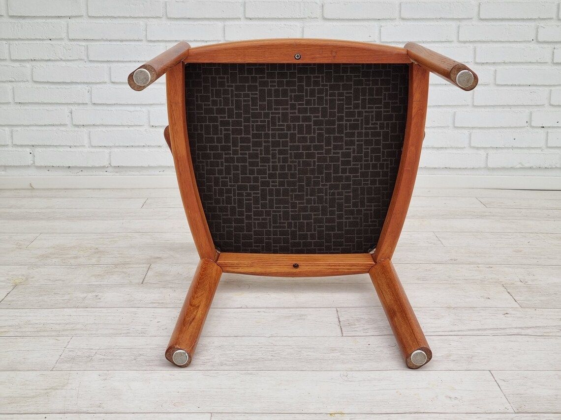 photo for sale 1960s, Danish Design  Armchair  Teak Wood  Wool  Original Condition
