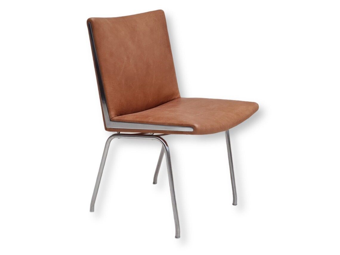 60s, Danish Design By H.J.Wegner, Chair Ap38, Completely Restored, Leather
