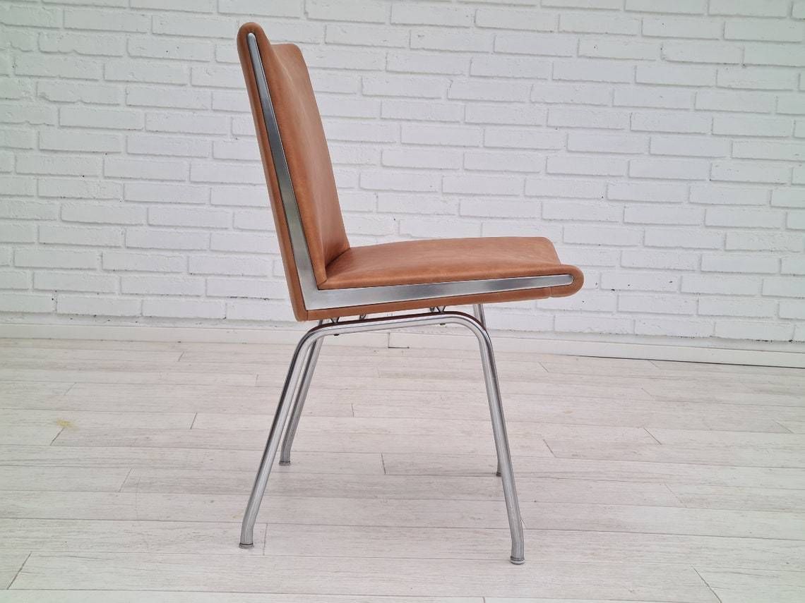60s, Danish Design By H.J.Wegner, Chair Ap38, Completely Restored, Leather photo Furniture