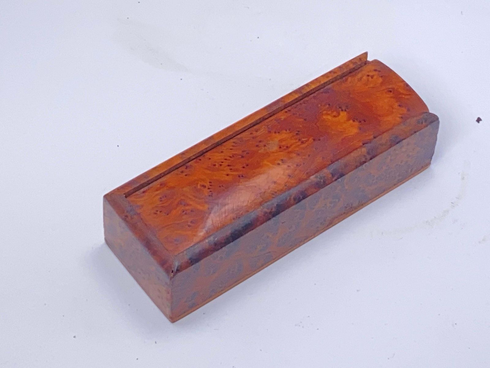 Decorative Box In Light Wood  France Circa 1970  Brown Color photo furniture
