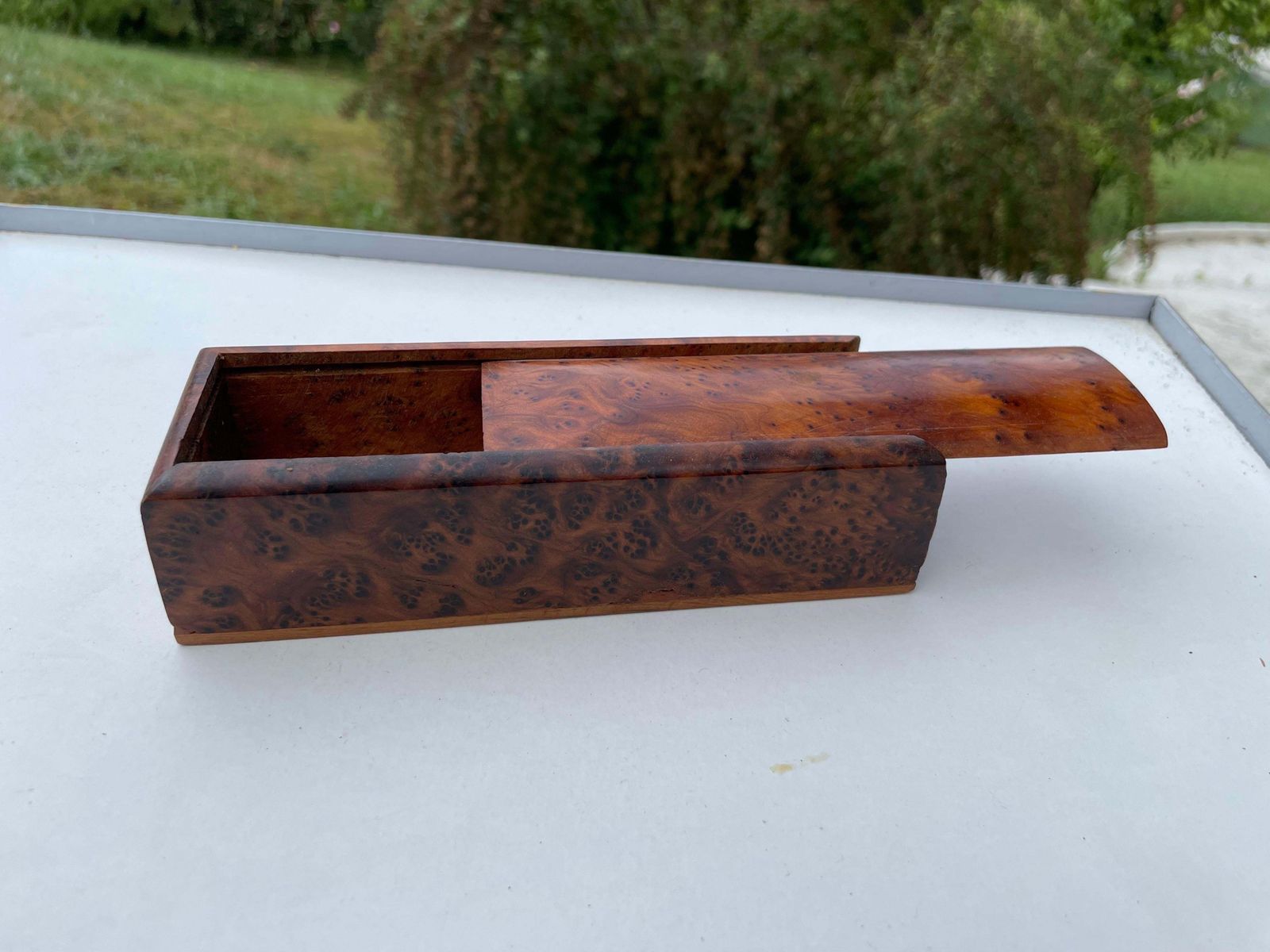 Decorative Box In Light Wood  France Circa 1970  Brown Color photo 262.0