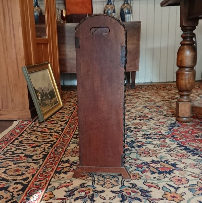 Pretty Carved Wooden Umbrella And Cane Stand photo vinterior