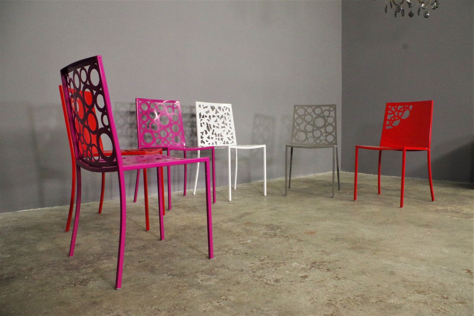 Set Of Six Papeete Iron Chairs photo buy