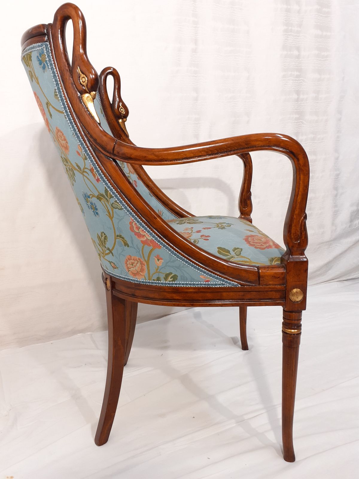 Beech Armchair With Hand Carved Swan photo 2232.0