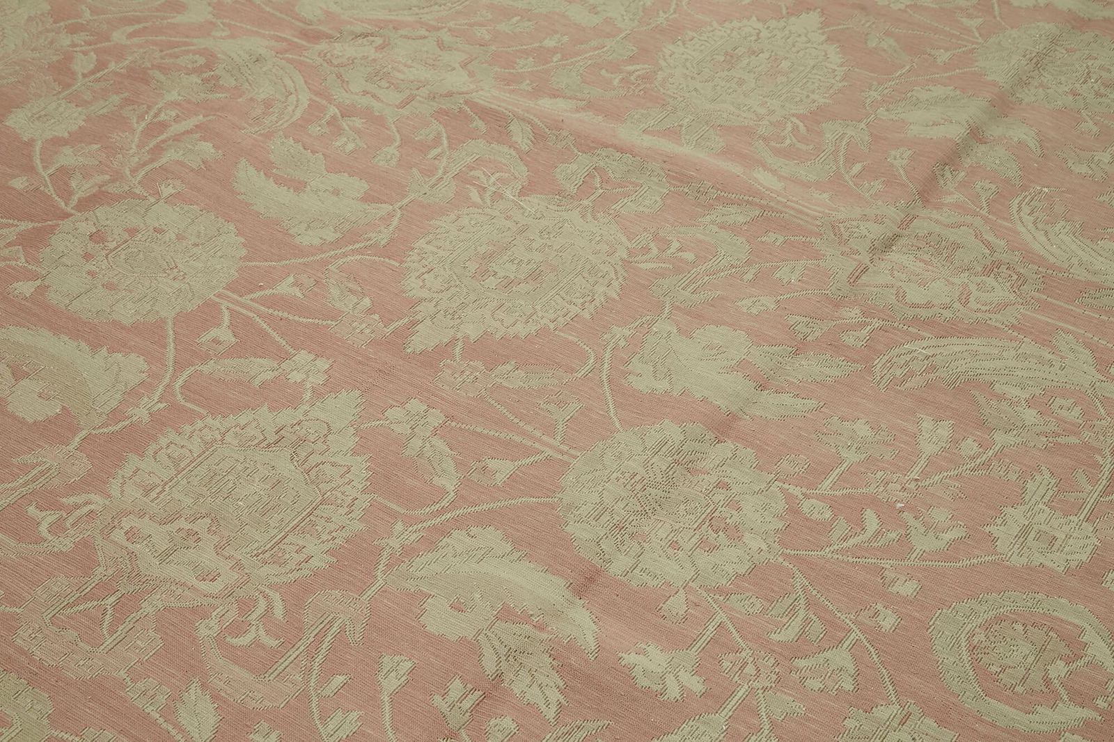 Tapis kilim vintage turc fait main en laine beige, 282 cm x 408 cm, années 1970 photo 3669.0