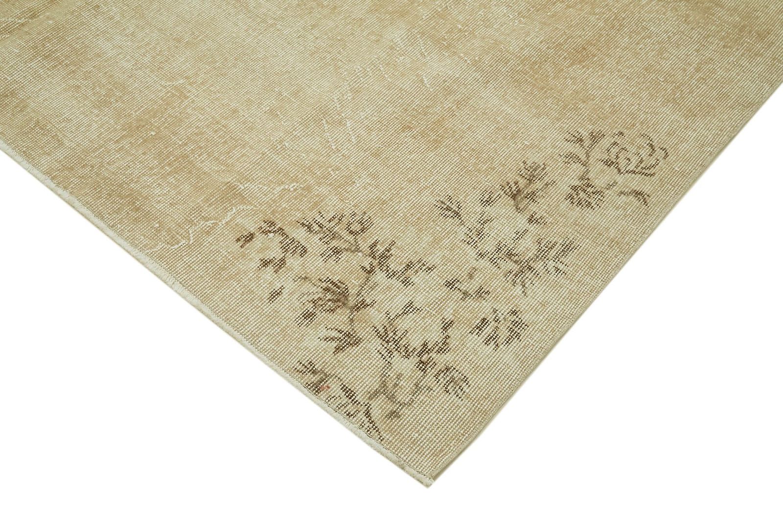 Turkish Vintage Handmade 1980s 211 Cm X 298 Cm Beige Wool Rug photo Textiles
