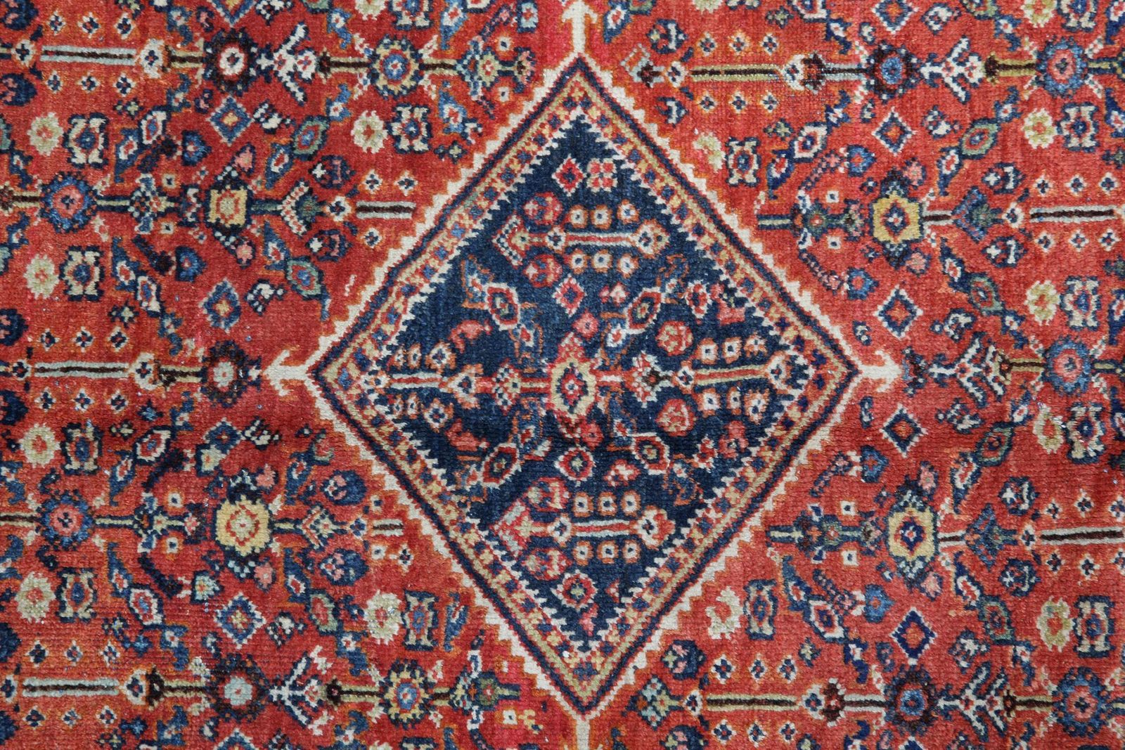 Handmade Carpet Geometric Tribal Rug Traditional Rust Living Room Rug photo buy