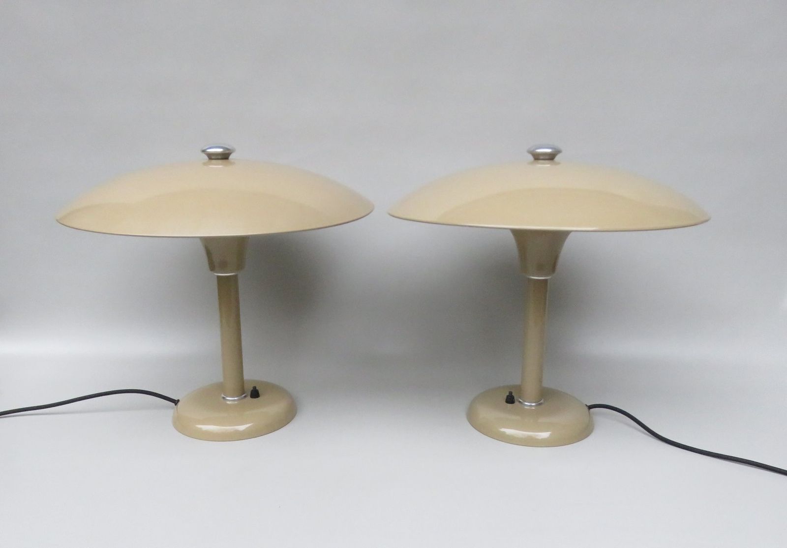 Bauhaus Schröder Table Lamps By Max Schumacher For Metallwerk Werner Schröder, 1930s, Set Of 2