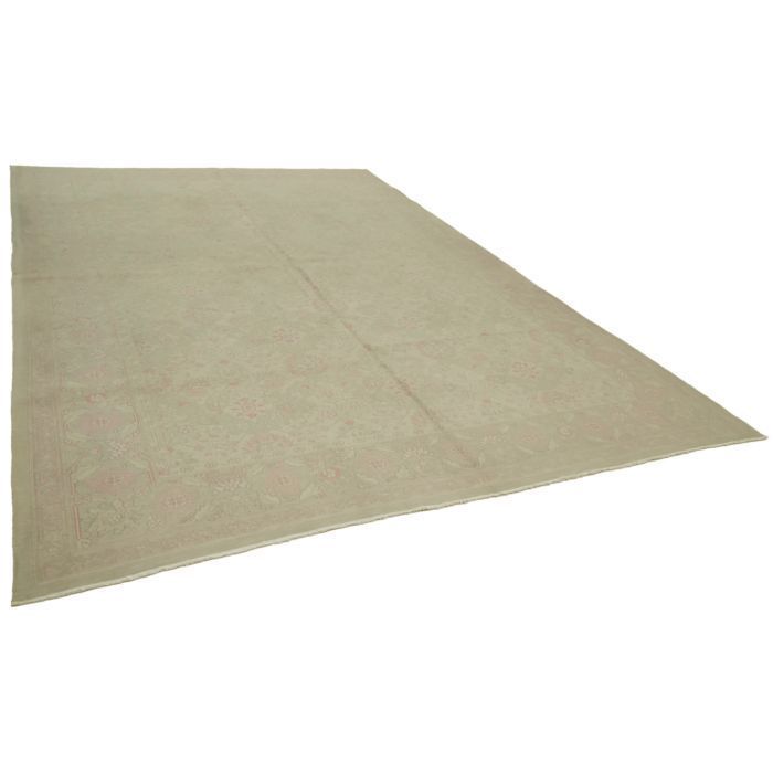 Turkish Handmade 1970s 285 Cm X 405 Cm Beige Wool Vintage Kilim Rug photo furniture