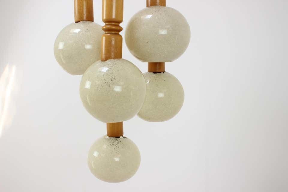 Midcentury Adjustable Chandelier By Pokrok žilina, 1970s photo Lighting