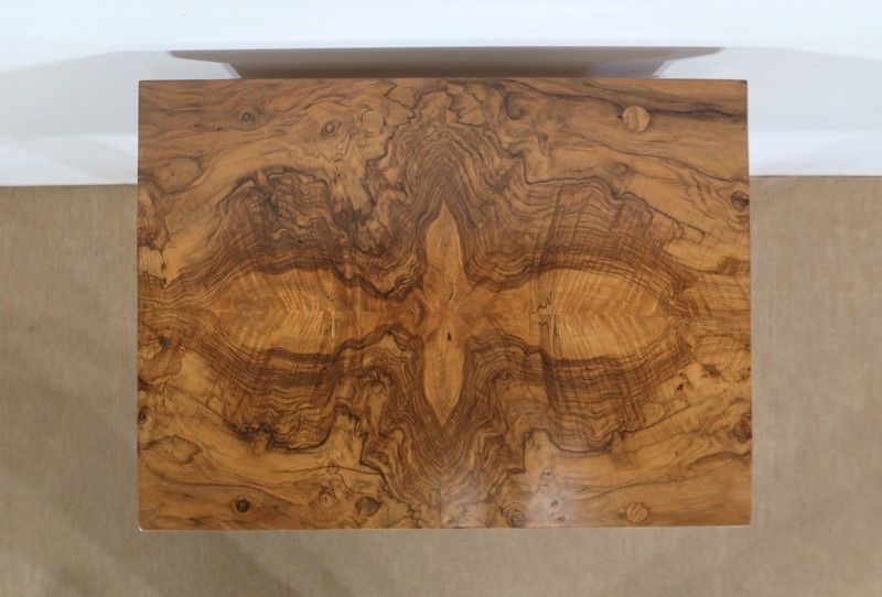 Small Walnut Salon Table, Restoration Period, Early 19th Century photo Furniture