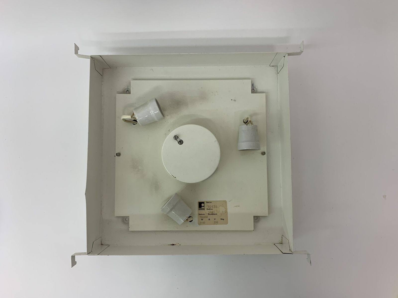 photo furniture Vintage Fagerhults Sweden Plafondlamp, Jaren 1970