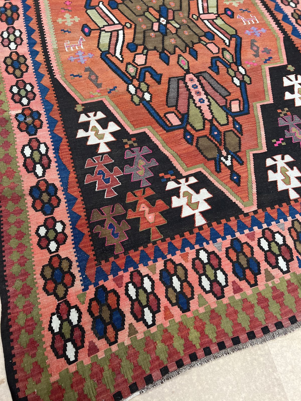 Vintage Armenian Kilim photo furniture
