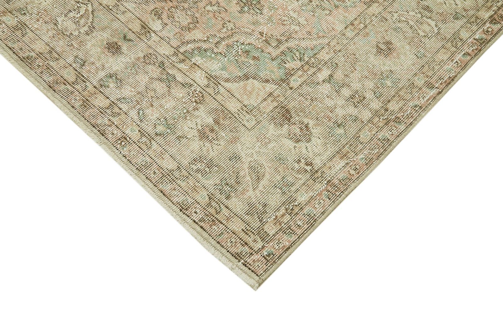 Handmade One Of A Kind Beige Turkish Vintage Rug   287 X 193 Cm photo Textiles