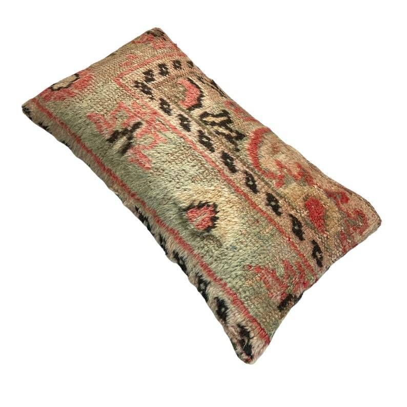 Vintage Handgemaakte Tapijtkussen Hoes 30 X 60 Cm – Decoratieve Tapijtkussenhoes – Groot Vintage Turks Tapijtkussen photo furniture