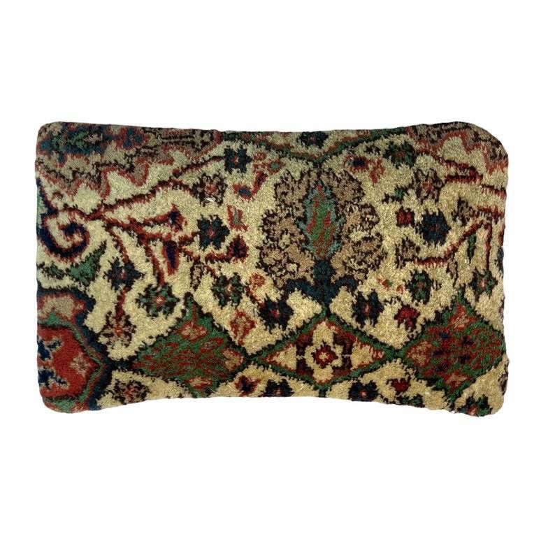photo for sale Vintage Hand Made 30 X 50 Cm Decorative Rug Pillow Large Turkish Rug Cushion Cover