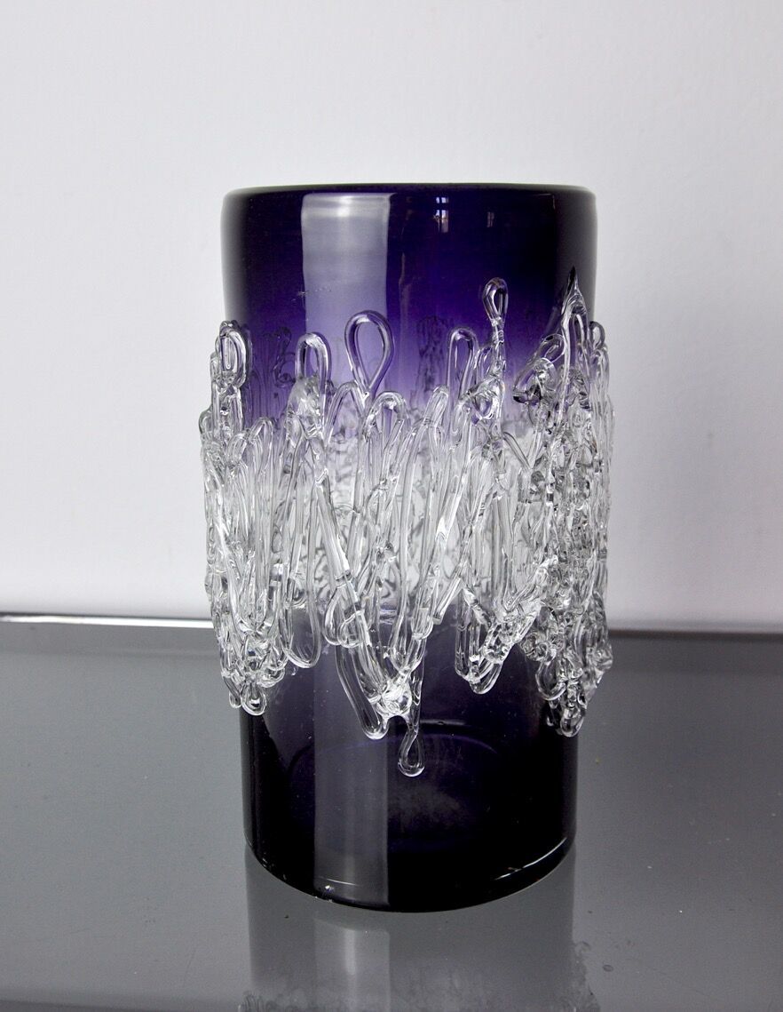 Purple Seguso Vase In Murano Glass, Italy, 1960 photo furniture