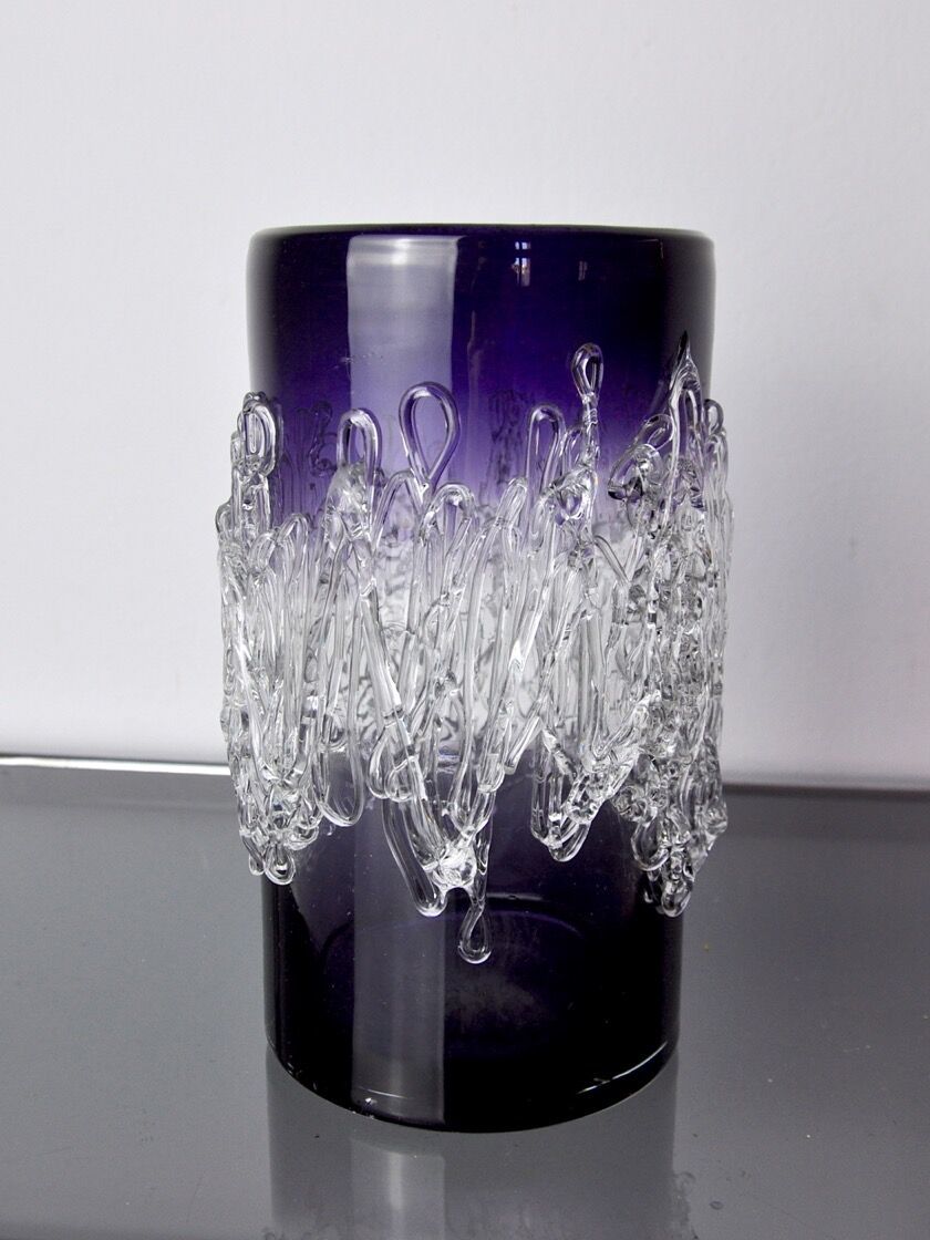 Purple Seguso Vase In Murano Glass, Italy, 1960 photo vinterior