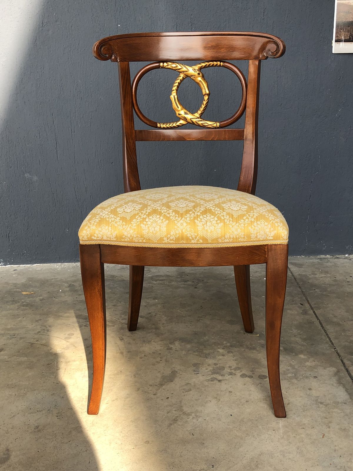 Chair With Carved Snakes, Hight Italian Craftmanship photo furniture