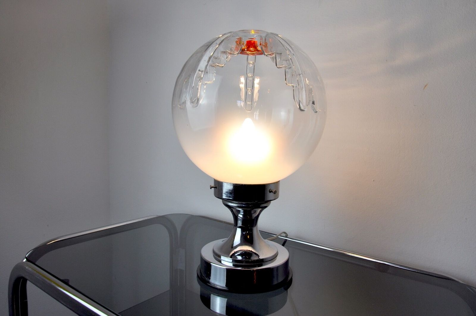 Mazzega Xxl Two Tone Lamp, Murano, Italy, 1970 photo furniture