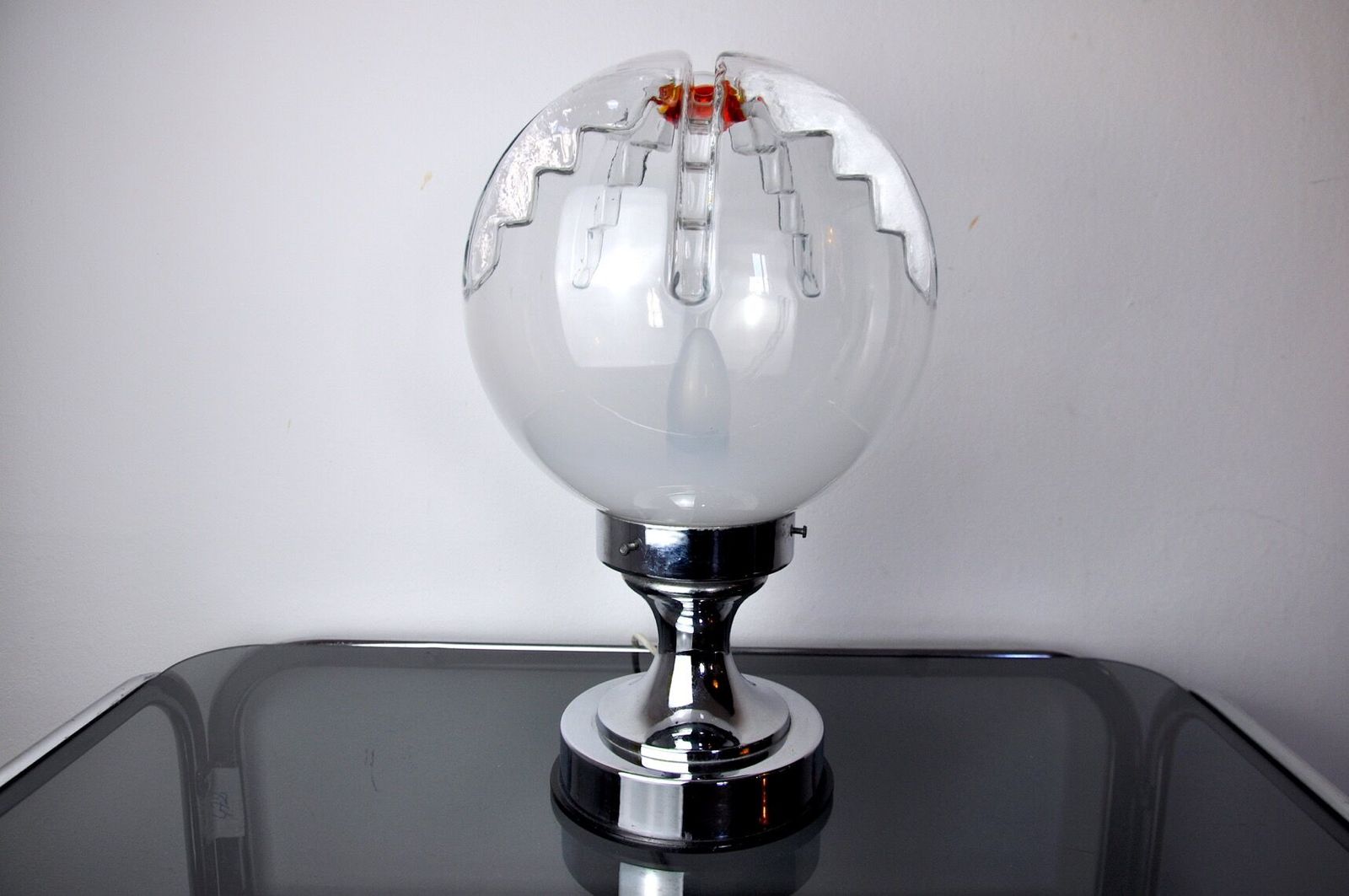 Mazzega Xxl Two Tone Lamp, Murano, Italy, 1970 photo 1768.0