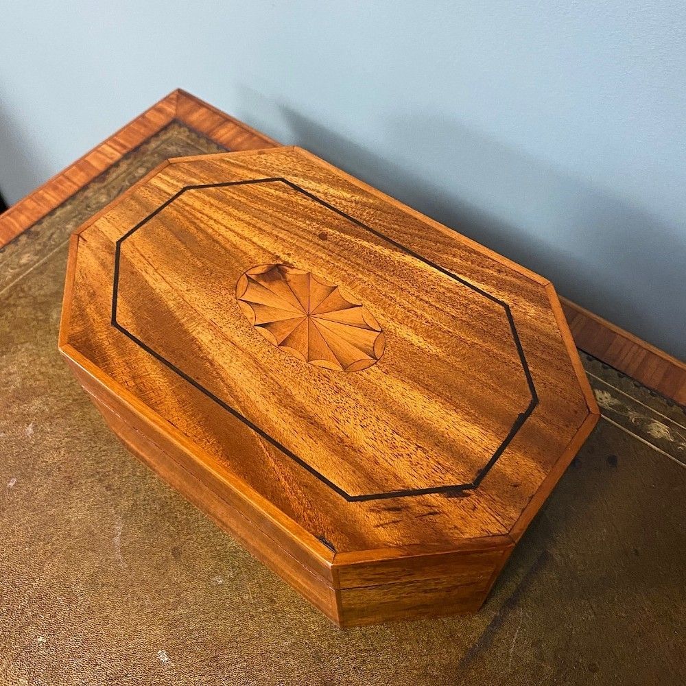 Stunning Victorian Inlaid Antique Jewellery Box photo Home Decor