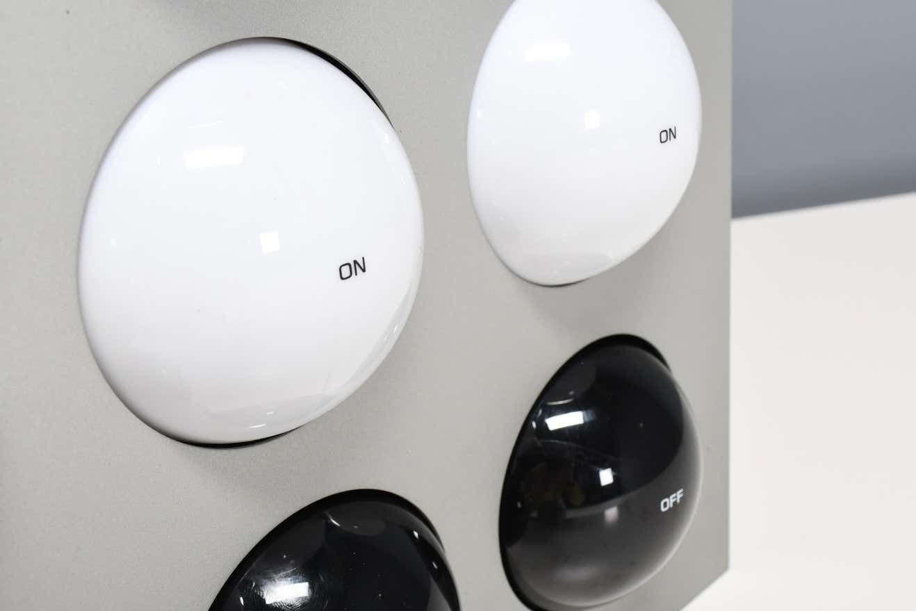 Rare ‘Fifty Fifty' Lamp Designed By Paul Talman, Circa 1965 photo buy